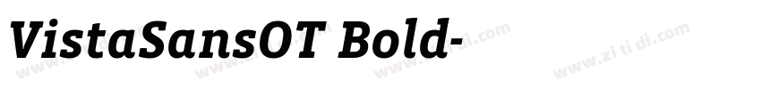 VistaSansOT Bold字体转换 VistaSansOT Bold字体转换